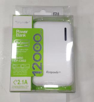 CARGADOR PORTATIL ECOPOWER 12000MAH EPC-802